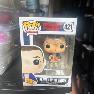 Funko Pop Stranger Things Eleven with Eggos 421 Vinyl Figure New